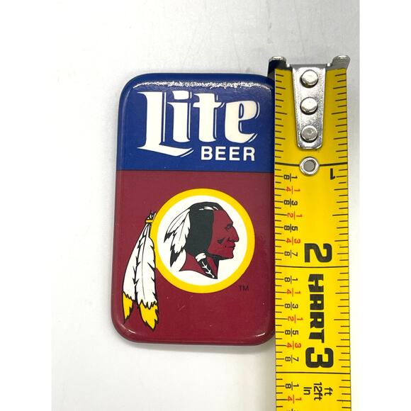 Vintage 90's NFL Washington Redskins Miller Lite Beer Pin - Picture 6 of 9